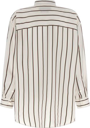 Gucci Womens White Silk Blouse