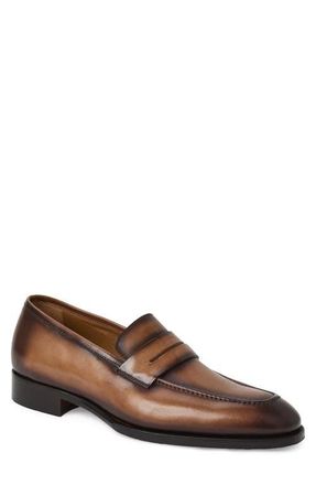 Bruno Magli Emilio Penny Loafer in Taupe Calf at Nordstrom, Size 11.5