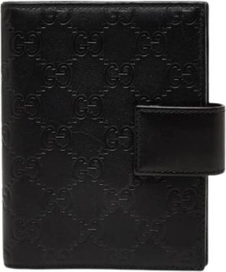 Gucci Pre-owned Accessories, female, Black, Size: ONE SIZE Pre-owned Leather Home-Office Accessory