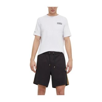 Emporio Armani Logo-patch Shorts - Heren - Korte broeken - Zwart - Maat: XL Katoen