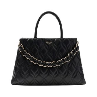 Guess Maxine Girlfriend Satchel - female - Guess - Handbags - Black - ONE SIZE - Bags