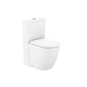 Roca Inodoro Completo Meridian Blanco Brillo Roca Vortex Adosado A Pared Con Salida Dual