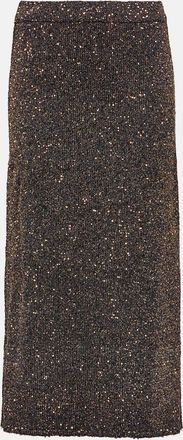 Altuzarra Milos metallic knit maxi skirt