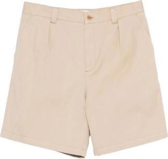 A.P.C. Pleated Short - Heren - Korte Broeken - Beige - S - Korte Broeken
