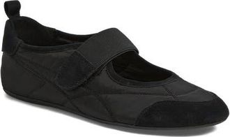 Django & Juliette Britas Flat Mary Jane in Black Leather at Nordstrom, Size 39
