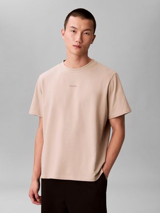 Calvin Klein T-Shirt CALVIN KLEIN SS STRETCH PIQUE NANO EASY TEE, Herren, Gr. XXL, ancient marble, Piqu&eacute;, Obermaterial: 95% Baumwolle, 5% Elasthan, unifarben, regu