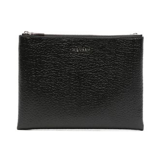 Alexander McQueen Alexander McQueen, Bags, male, Black, Size: ONE SIZE Leather Pouch