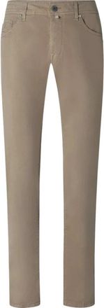 Jacob Cohen Jeans-cut broek - Heren - Chinos - Grijs - W32 - Katoen - Broeken