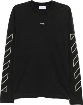 Off-white arrow-print T-shirt - men - Cotton - L - Black