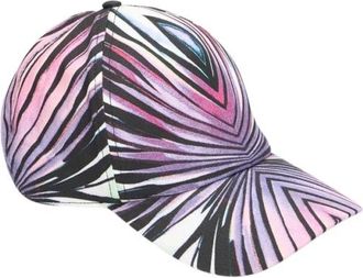 Roberto Cavalli Accessoires, Dames, Veelkleurig, ONE Size, Katoen, Ray Of Paradise Print Hoed