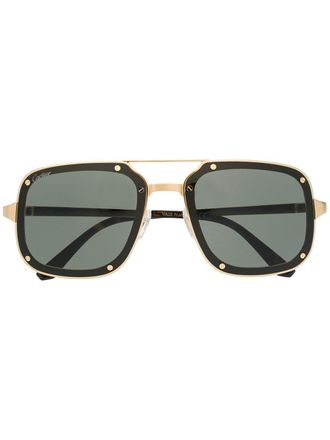 Cartier Occhiali da sole squadrati - Marrone