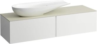 Laufen Il Bagno Alessi Cajonera, Encimera De Piedra Calce Avorio, - Laufen