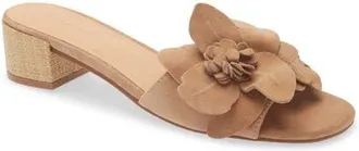 Chocolat Blu Baja Embellished Sandal in Latte Suede at Nordstrom, Size 9.5