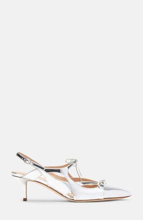 Scarosso Blazing Pumps in Silver - Laminated Calf at Nordstrom, Size 38.5