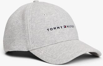 Tommy Hilfiger Mens Tommy Logo Fleece Baseball Cap - Grey