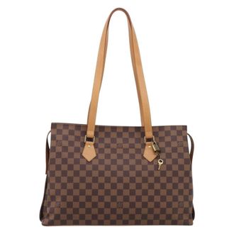 Louis Vuitton Chelsea Centenaire Damier Brown Canvas Handbag (Pre-Owned)