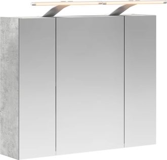 vidaXL Armario Con Espejo De Ba&ntilde;o Gris Hormig&oacute;n 60 X 14,5 X 50 Cm Vidaxl