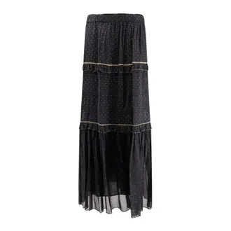 Isabel Marant Flounced Maxi Skirt - female - Marant &eacute;toile - Maxi Skirts - Black - XS - Skirts