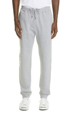 Sunspel French Terry Jogger Sweatpants in Grey Melange at Nordstrom, Size Xx-Large