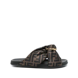 Fendi Dames, Schoenen, Bruin, Maat: 37 1/2 EU