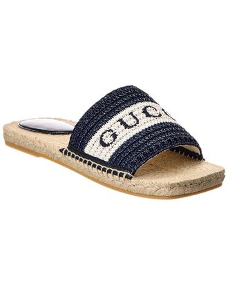 Gucci Gg Raffia Sandal