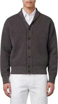 Jacquemus Truien & Vesten, Heren, Bruin, XL, Wol, Pelota Wool Cashmere High-Neck Cardigan