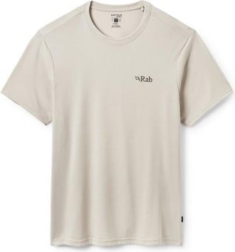 RAB Crimp Logo Tee Funktionsshirt f&uuml;r Herren | beige