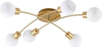 Lindby L&aacute;mpara De Techo agmar En Dorado Metal - Lindby