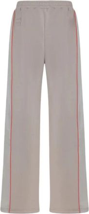 F**k Dames Synthetische Modieuze Broek Fw 24-0105 - Dames - Wijde Broeken - Beige - L - Broeken