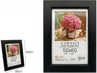 Trade Shop Trade Shop - Cornice Portafoto Porta Foto Fotografia Quadri Tele Poster 50x60 Cm Nera 68658