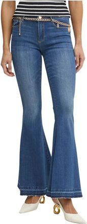 Fracomina Bella Jeans - Dames - Flared Jeans - Blauw - W26 - Katoen - Jeans