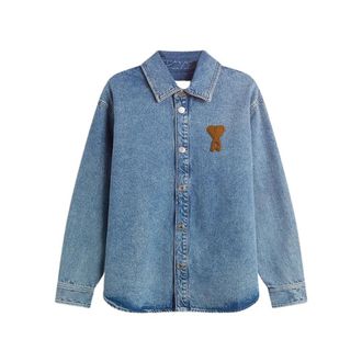 Ami Heren, Jassen, Blauw, Maat: XL Denim