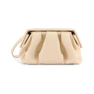 Themoirè Clutches, female, White, Size: ONE SIZE Pleated Clutch