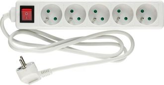 Hanger Ranura De Alimentaci&oacute;n 2p+t 5 Salidas Con Interruptor - Colgador - 200004