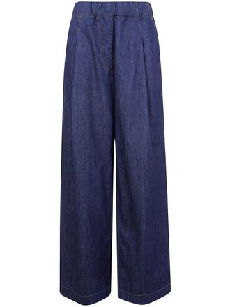 Dries Van Noten Pila Denim Cropped Trousers