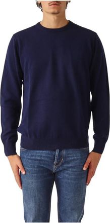 MC2 Saint Barth Regent Sweater - Heren - Ronde hals truien - Blauw - 2XL - Wol - Truien & Vesten