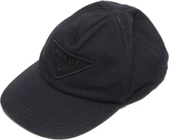 Prada Cappello da baseball con ricamo 2010-2020 - Nero