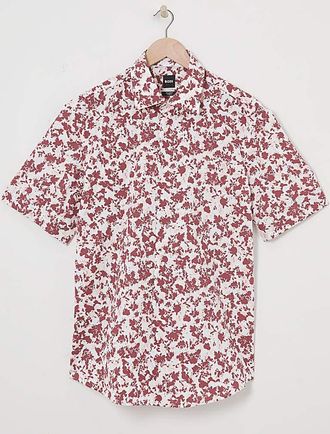 HUGO BOSS Floral Printed Short Sleeve Shirt