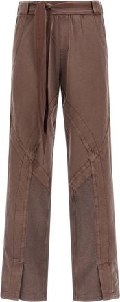 The Attico Brown Regular Drawstring Pants