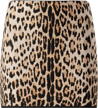 Roberto Cavalli Gonna con stampa - Marrone