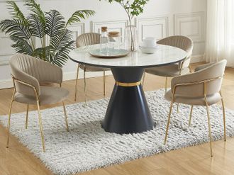 Pascal Morabito Sedia in Velluto e Metallo dorato Beige - Lotto di 2 - MADOLIA di Pascal MORABITO