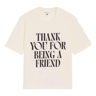 Ami (WMNS) AMI Short Sleeve T-Shirt Ivory UTS384-726-136