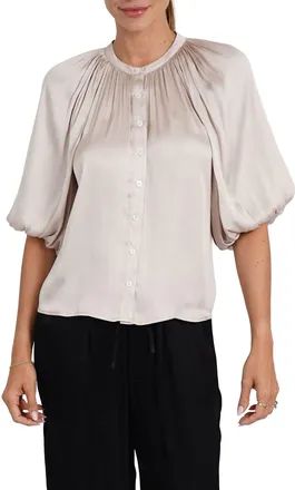 Love Token Odette Blouse In Champagne