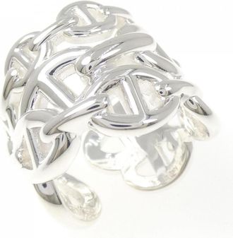 Herm&egrave;s Silver 925 Band Ring (Pre-Owned)