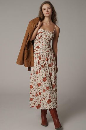 Reformation Azure Smocked Midi Dress