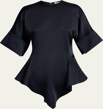 Stella McCartney Ruffled Satin Top
