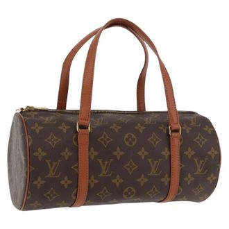 Louis Vuitton Papillon Handbag Monogram Canvas Brown Canvas Handbag (Pre-Owned)