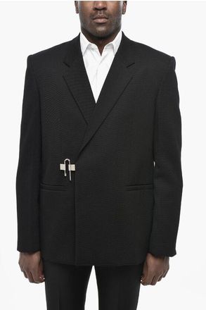 Givenchy Wool-Twill Double-Breasted Blazer LOCK size 44