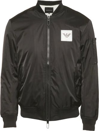 Emporio Armani Bomber con logo - Nero