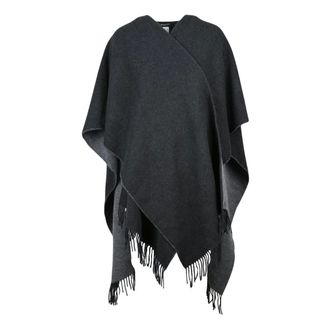 Fabiana Filippi Cape - Dames - Jassen - Grijs - Maat: ONE Size Wol